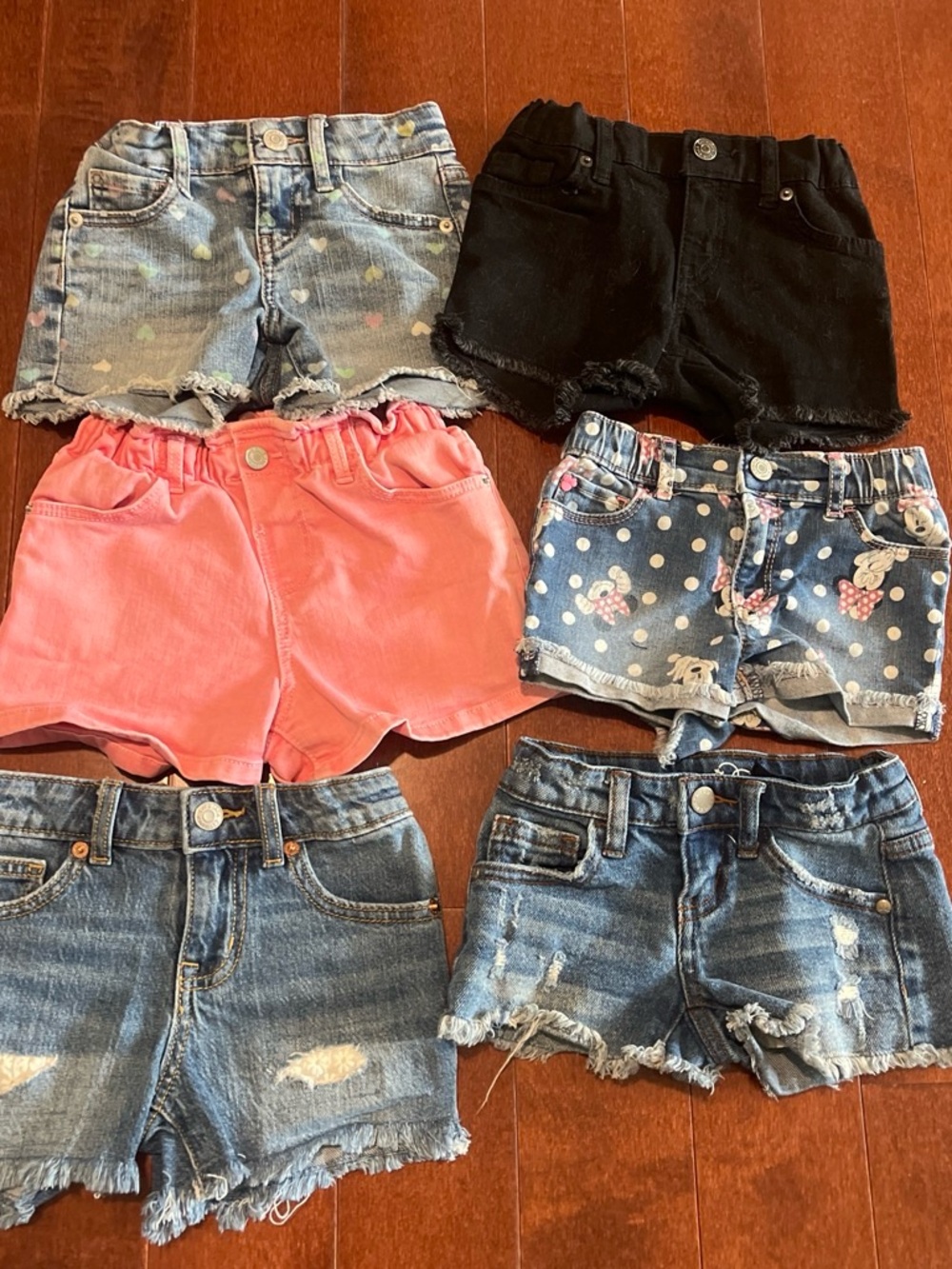 Kids Pink Elastic Waist Shorts - Unbranded